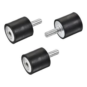 uxcell M8 Rubber Mounts, 3pcs Male/Female Shock Absorber, for Motor Generator Compressor Garage Reverse Pump Impact Air Generator Bobbins, D30mmxH30mm