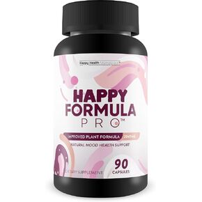 Happy Formula Pro - Our Best Vitamin D Mood Support Supplement - Natural Mood Support Supplements for Women, Calm Mood Support Supplements for Men - Postpartum Mood Support - Men & Womens Mood Support