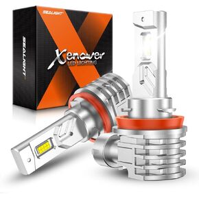 XF3A H10/9145/9140 Fog Light Bulbs,10000 Lumens 3000K Amber Yellow Light, 600% Brightness 9040/9045 Fog Light Bulbs, Ultra-High Heat Dissipation Performance, Non-polarity, Pack of 2