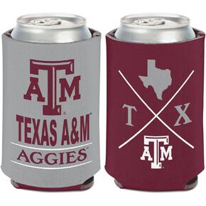 Fanatics Texas A&M Aggies Hipster Can Cooler 1-Pack 12 oz. (Foldable, 2-Sided Design)