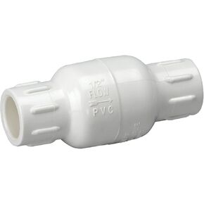 Homewerks VCKP40E5B PVC Schedule 40, 1-Inch in-Line Check Valve, x Solvent, White