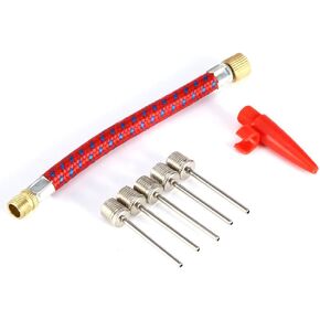7PCS Pump Needle Inflator Adapter Kit, Inflating Adapter Kit, Inflate Pump Needle for Football Basketball Bike Tyre
