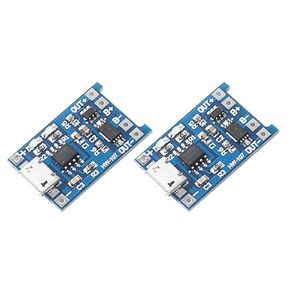 DEVMO 5pcs TP4056 Charging Module 5V Micro USB 1A 18650 Lithium Charging Board with Protection Charger Module with Dual Protection Function