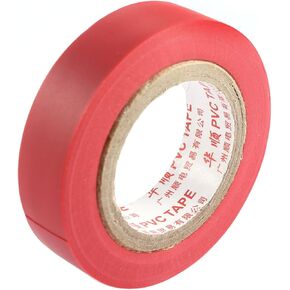 uxcell PVC Self Adhesive Insulated Electrical Tape Roll 14mm x 7M Red