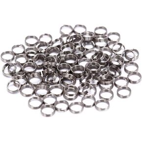EORTA 100 Pieces Stainless Steel Dart Shaft Rings O-Ring Spring Ring for Dart Nylon Shafts Accessories, 4.15 MM