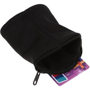 Wristband Wallet, Sports Thick Waterproof Sweatband with Zipper Pocket for Running Walking and Cycling to Hold Cash Card Keys and ID, Wrist Band Pouch
