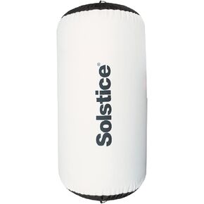 SOLSTICE 44224 42" X 24" Inflatable Rafter Boat & Yacht Fender for Tying Docking & Raft Ups Between Boats | Super Storage Friendly & Transportable | Military-Grade Material Bag & D-Rings, Cool Grey
