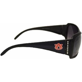 Auburn University Tigers Black Sunglasses with Logo and Crystal Clear Rhinestones for Ladies