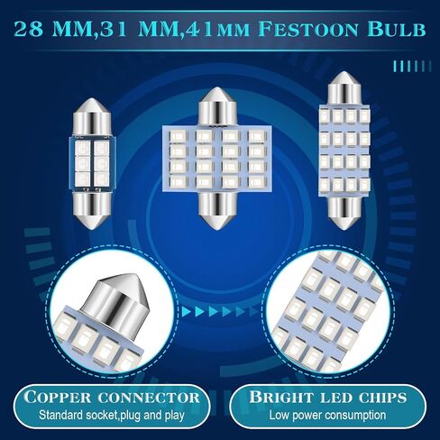 Frienda 50 قطعة LED مجموعة لمبة السيارة T6 T10 28 مم 31 مم 41 مم LED قبة ضوء مصابيح السيارة الداخلية مصابيح LED للسيارة الداخلية خريطة قبة صندوق الأمتعة باب لوحة الترخيص الخفيفة in Saudi Arabia