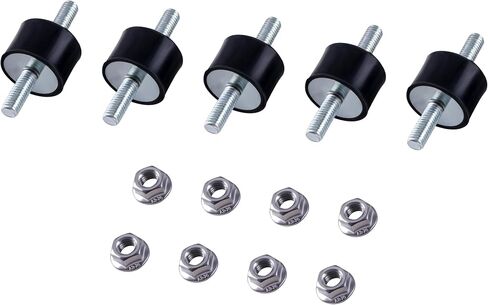 CNCYEAH Rubber Mounts Shock Absorbers M6 5 Pack,VD20*15 M6*18 Rubber Studs Shock Absorber Anti-vibration Isolator Mounts,Rubber Cylindrical Vibration Isolation Mount in Saudi Arabia