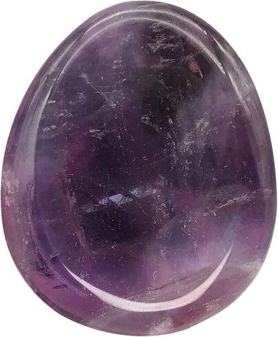 قطعتان من حجر الإبهام الكريستالي الطبيعي، أحجار جيب على شكل دمعة منحوتة يدويًا لتخفيف التوتر والإجهاد والتأمل وشفاء الريكي والكوارتز الوردي وحجر القمر in Kuwait