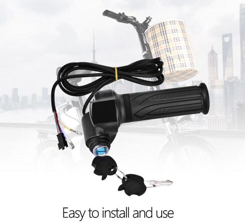 Electric Grips, Waterproof LED Display E- Handlebar Grip for Electric Cars Scooter (1 Pair) in Saudi Arabia