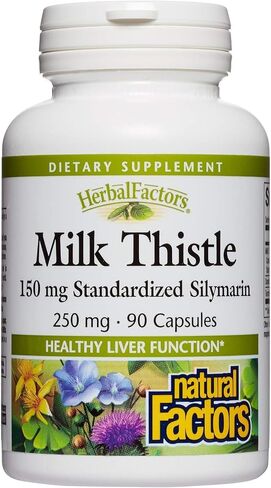 Natural Factors Milk Thistle Extract 250 Mg, 90 CT in Saudi Arabia