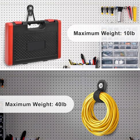 SUNJOYCO 4 قطع خطافات مغناطيسية شديدة التحمل، حامل أدوات مغناطيسي للمرآب، حامل حزام خطاف معدني مغناطيسي، شماعة مغناطيسية قوية لتخزين أدوات المرآب in Kuwait