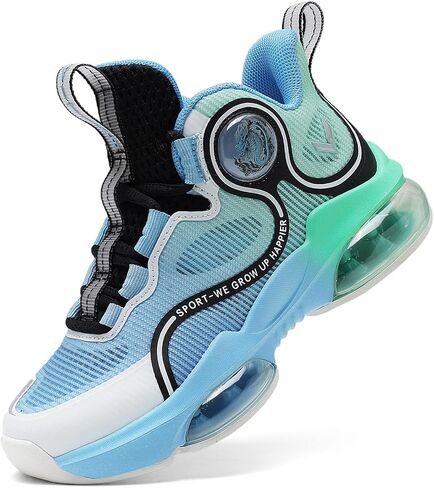 VITUOFLY Kids Basketball Shoes Boys Air Cushion Sneakers Girls Mid Top School Training Shoes Non-Slip Outdoor Sports Shoes Comfortable Boys Running Shoes Durable Little Kid/Big Kid in Kuwait