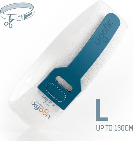 Ugo Fix Catheter Strap (x5) – Medical Catheter Securement Thigh Support Strap/Holder with Anti Slip Silicone Grip and Laundry Bag - Washable and Reusable (Pack of 5) (Long) in Kuwait