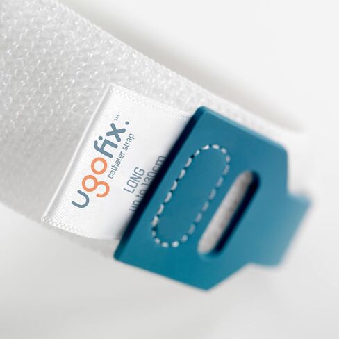 Ugo Fix Catheter Strap (x5) – Medical Catheter Securement Thigh Support Strap/Holder with Anti Slip Silicone Grip and Laundry Bag - Washable and Reusable (Pack of 5) (Long) in Kuwait
