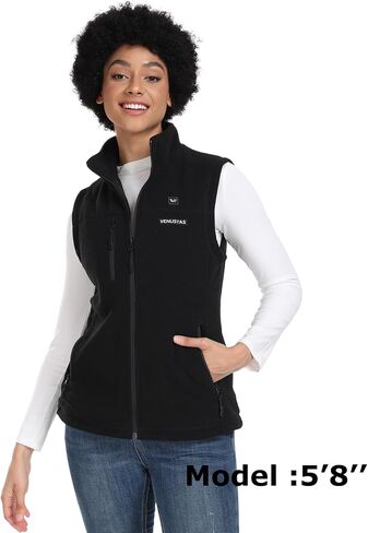 Venustas Women's Recycled Fleece Heated Vest (Size XS) and Heated Hand Muff (2 Heating Zones) with 7.4V Battery Pack in Saudi Arabia