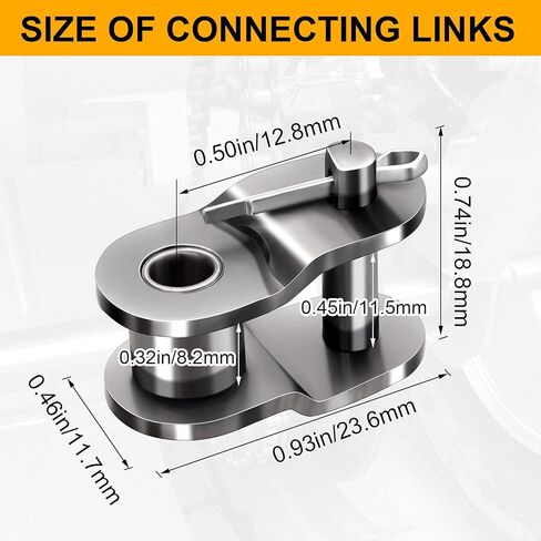 OIIKI Roller Chain Offset Link #40, 5-Pack in Saudi Arabia