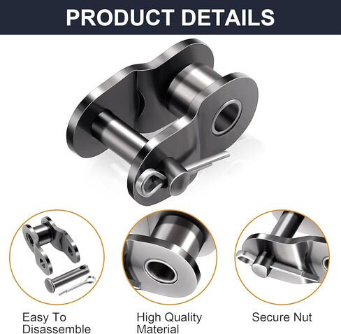 OIIKI Roller Chain Offset Link #40, 5-Pack in Saudi Arabia