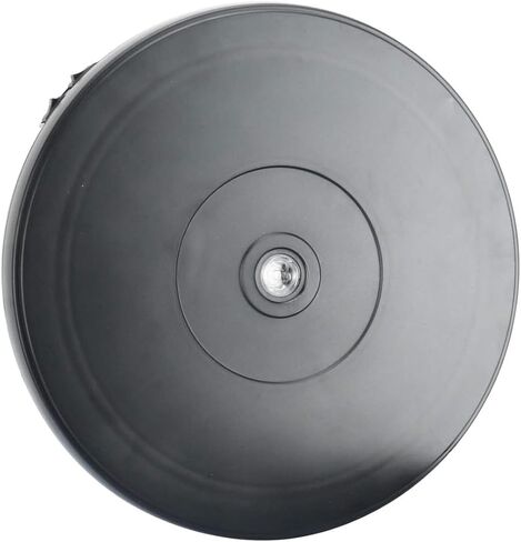 حامل شاشة دوار بمحرك كهربائي 110 فولت من DasMarine مع LED، قطر 10 بوصة/25 سم تحميل 22 رطل، دوران 360 درجة في أي اتجاه، للتصوير الفوتوغرافي، عرض (10 بوصة/25 سم، أسود) in Kuwait