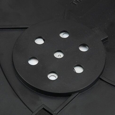 حامل شاشة دوار بمحرك كهربائي 110 فولت من DasMarine مع LED، قطر 10 بوصة/25 سم تحميل 22 رطل، دوران 360 درجة في أي اتجاه، للتصوير الفوتوغرافي، عرض (10 بوصة/25 سم، أسود) in Kuwait