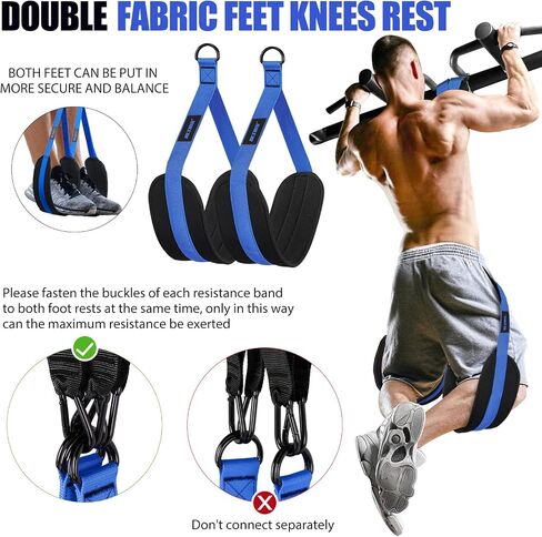 Pull Up Assistance Bands 260lbs, Heavy Pull Up Bands Resistance Bands for Pull Ups Working Out with Feet Rest, Pull Up Bar Bands Assistance Bands Strength Training Workout Equipment, Height Adjustable in Saudi Arabia