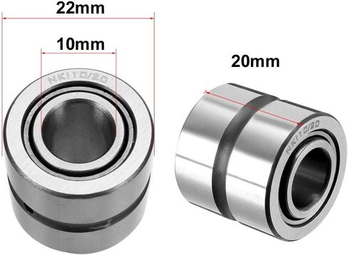 uxcell NA4905 Machined Ring Needle Roller Bearing with Inner Ring, 25mm Bore Dia, 42mm OD, 17mm Width (Pack of 1) in Kuwait