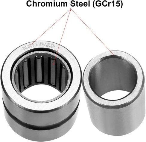 uxcell NA4905 Machined Ring Needle Roller Bearing with Inner Ring, 25mm Bore Dia, 42mm OD, 17mm Width (Pack of 1) in Kuwait