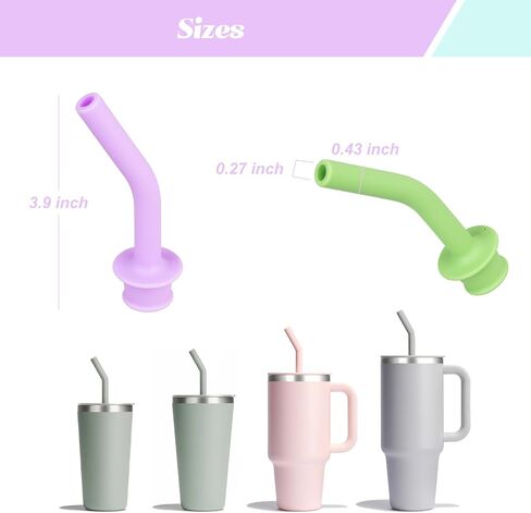 5 PCS Press in Straw Compatible with Hydroflask Tumbler Accessories Compatible with Hydro Flask Travel Tumbler Straw Fit 20oz 28oz 32oz 40oz Tumblers for Sports, School, Work, Car, Travel, Weekends in Kuwait