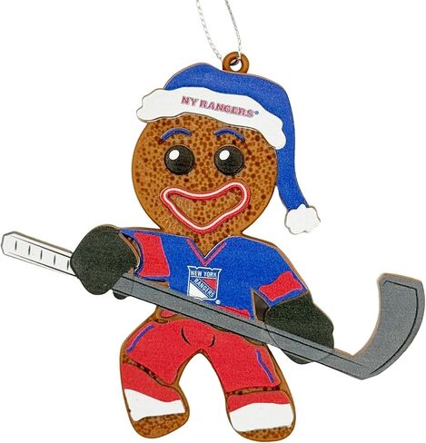 FOCO New York Rangers Gingerbread Man Holiday Ornament in Saudi Arabia