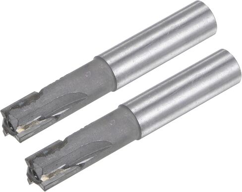uxcell Square Nose End Mill, 14mm Cutting Dia Tungsten Carbide Tip 3 Straight Flutes Milling Cutter with 14mm Straight Shank, 2pcs in Saudi Arabia