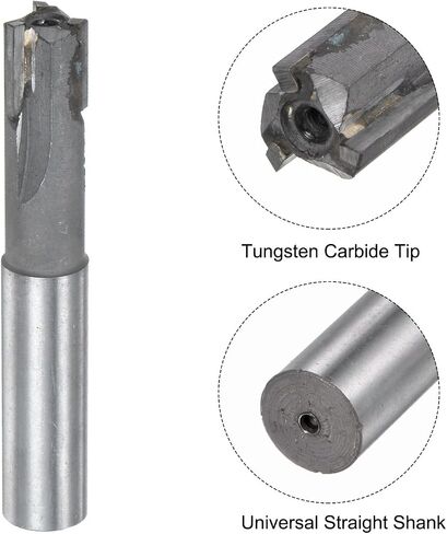 uxcell Square Nose End Mill, 14mm Cutting Dia Tungsten Carbide Tip 3 Straight Flutes Milling Cutter with 14mm Straight Shank, 2pcs in Saudi Arabia