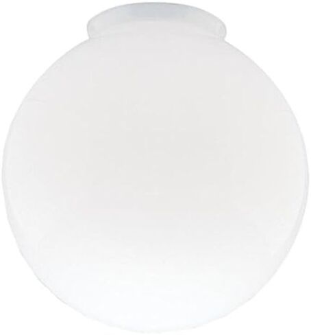 8-Inch White Glass Globe - 4-Inch Fitter Opening in Saudi Arabia