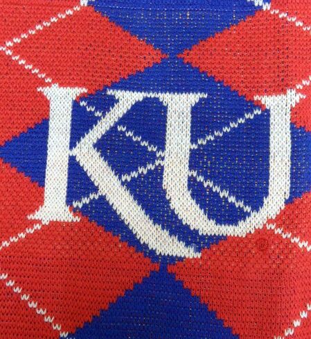 وشاح NCAA Kansas Jayhawks Argyle، مقاس واحد، أزرق in Saudi Arabia