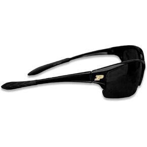 Purdue Boilermakers Black Sports Elite Style Sunglasses with Logo on the Corners