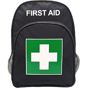 Red Emergency Bag First Aid Backpack Empty Medical First Aid Bag Treatment First Responder Medicine Trauma Bag for Camping Cycling Hiking Daycare Outdoor (Red QZF)