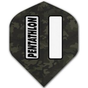 US Darts Pentathlon CAMO Standard Dart Flights - 3 Sets (9 Flights) - 100 Micro Ex-Tough