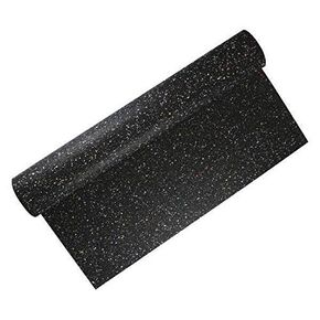 Rubber Sheet, Recycles Rubber, Width 48 in, Length 48 in, Rubber Thickness 1/16 in, 60A