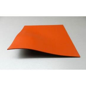 JTS 1/8" Silicone Rubber Sheet High Temp Solid Red/Orange Commercial Grade 10" X 10" Square Made in USA