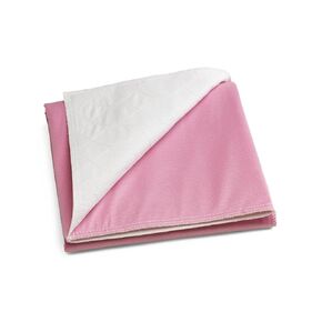 Medline Sofnit 300 Reusable Underpads, Pink/White, 34" x 36", with Wings - Moderate Absorbency, Leak-resistant Protection, Pack of 12