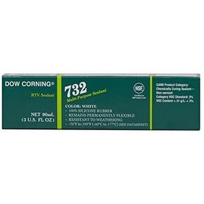 Dow Corning 3140717 732 White Multi-Purpose Sealant, -60 to 180 Degree C, 90 mL by Dow Corning
