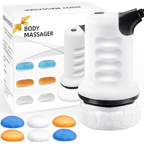 Body Sculpting Machine - Cellulite Massager with 6 Washable Pads and 4 Massage Heads, Birthday Gifts for Women, Mom, Her, Body Sculpting Machine for Belly, Leg, Arms