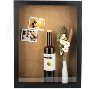 16x20 Extra Large Shadow Box, Super Deep Shadow Box Display Case with Magnetic Door，for Displaying Photo Souvenir Collection（Black）