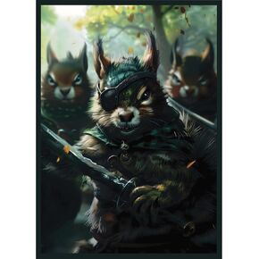Squirrel General Card Game Sleeves - 100 Pack - Compatible with MTG and Other TCGs - Perfect for MTG Chatterfang Decks and MTG Hazel of The Rootbloom Decks