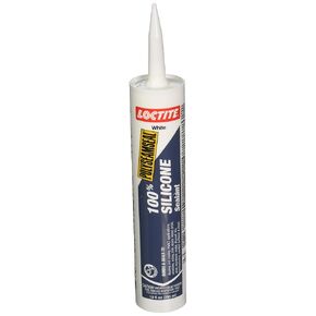 Loctite White 100% Silicone Sealant Tube, 10 oz