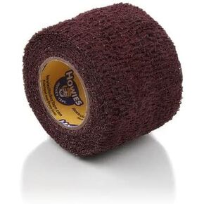 Howies Hockey Tape Stretchy Grip for Stick Tacky Cushion Stretchable Mesh Maroon