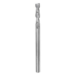 uxcell Carbide Square End Mill, 1/8" Diameter Uncoated 2 Flutes Milling Bit Cutter, for Aluminum Copper Non-Ferrous Metal, 1/8" Shank 27/32" Cut Length 3" Extra Long