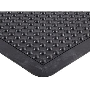 حصيرة التعب السطحية المطاطية المتينة للمناطق الصناعية/المصانع، 2 × 3 بوصة، أسود in Kuwait