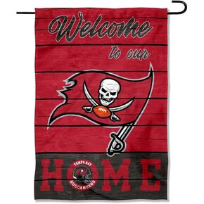 WinCraft Tampa Bay Buccaneers Welcome Home Decorative Garden Flag Double Sided Banner